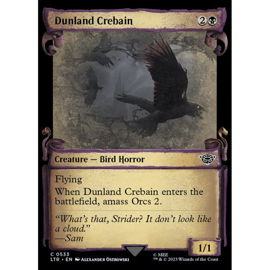 Dunland Crebain, common, 533, Magic the Gathering, The Lord of the Rings: Tales of Middle-earth