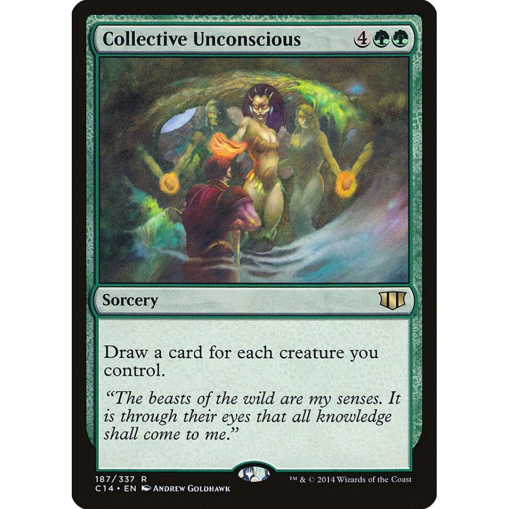 Collective Unconscious rare 187 Magic the Gathering Commander 2014