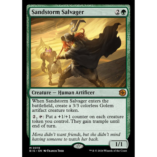 Sandstorm Salvager, 19, mythic, Magic: The Gathering, Outlaws of Thunder Junction