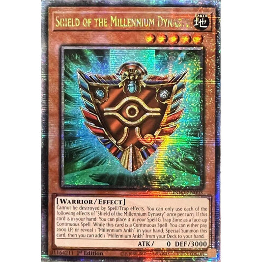 Shield of the Millennium Dynasty (Quarter Century Secret Rare) INFO-EN003 QCR Yu-Gi-Oh The Infinite Forbidden