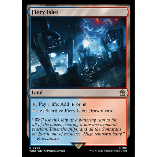 Fiery Islet rare 278 Magic the Gathering Doctor Who
