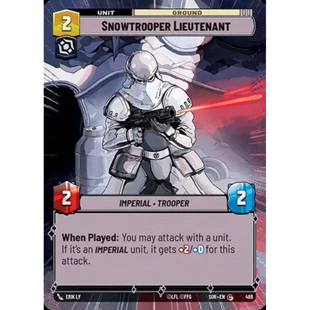 Snowtrooper Lieutenant, 488, C, Star Wars Unlimited, Sparks Of Rebellion