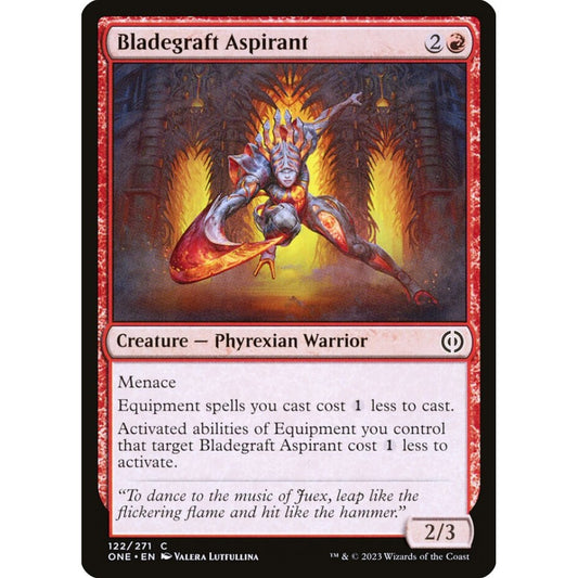 Bladegraft Aspirant, common, 122, Magic the Gathering, Phyrexia: All Will Be One