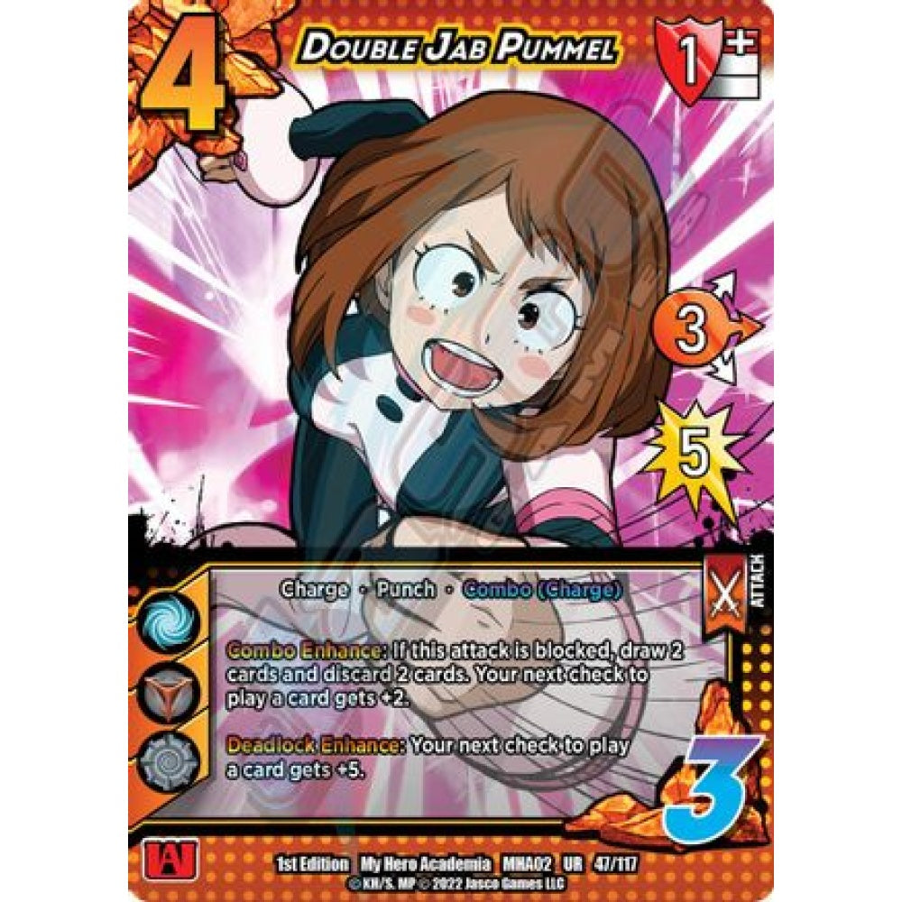 Double Jab Pummel, 47/117, UR, UniVersus, MHA02 Crimson Rampage