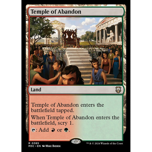 Temple of Abandon, 385, rare, Magic: The Gathering, Modern Horizons 3