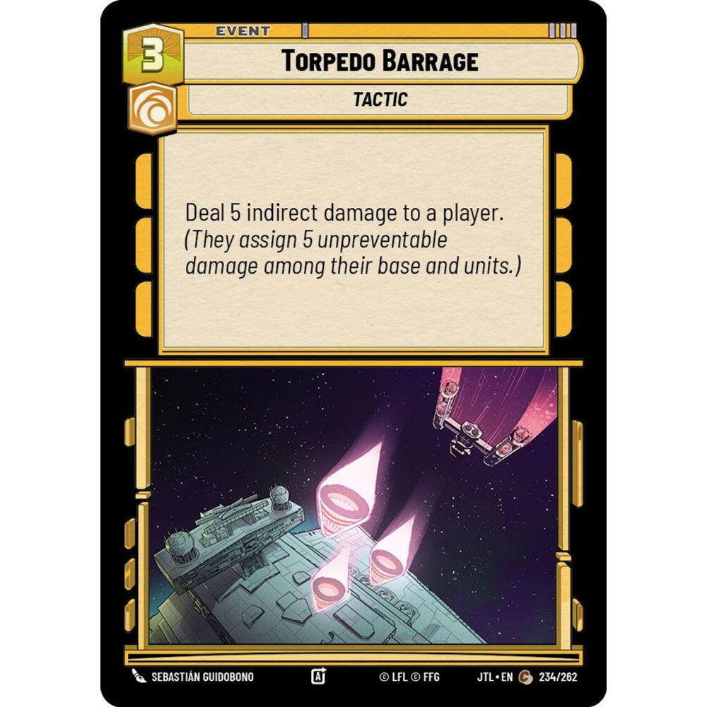 Torpedo Barrage, C, JTL 234), Star Wars Unlimited