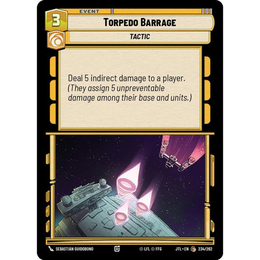 Torpedo Barrage, C, JTL 234), Star Wars Unlimited