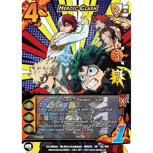 Heroic Clash, 110/108, SR, UniVersus, MHA03 Heroes Clash
