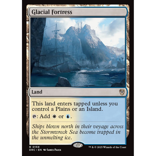 Glacial Fortress, 159, rare, Magic: The Gathering, Aetherdrift Commander