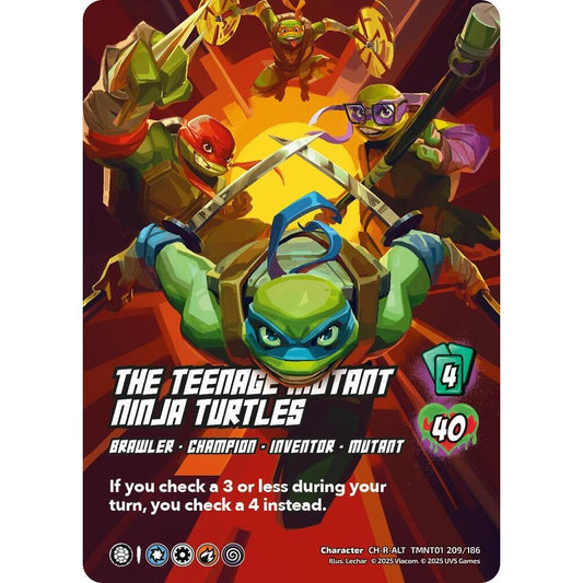The Teenage Mutant Ninja Turtles 209/186 TMNT01 Universus Teenage Mutant Ninja Turtles Character CH-R-ALT