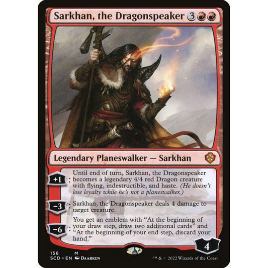 Sarkhan, the Dragonspeaker mythic 156 Magic the Gathering Starter Commander Decks