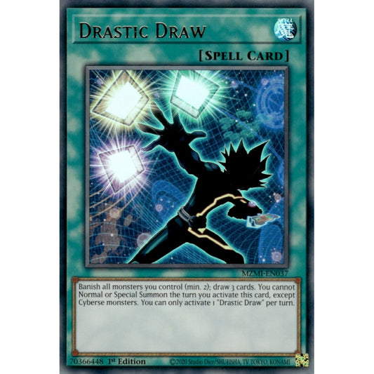 Drastic Draw MZMI-EN037 Ultra Ultra Rare Yu-Gi-Oh Maze of Millennia in Art