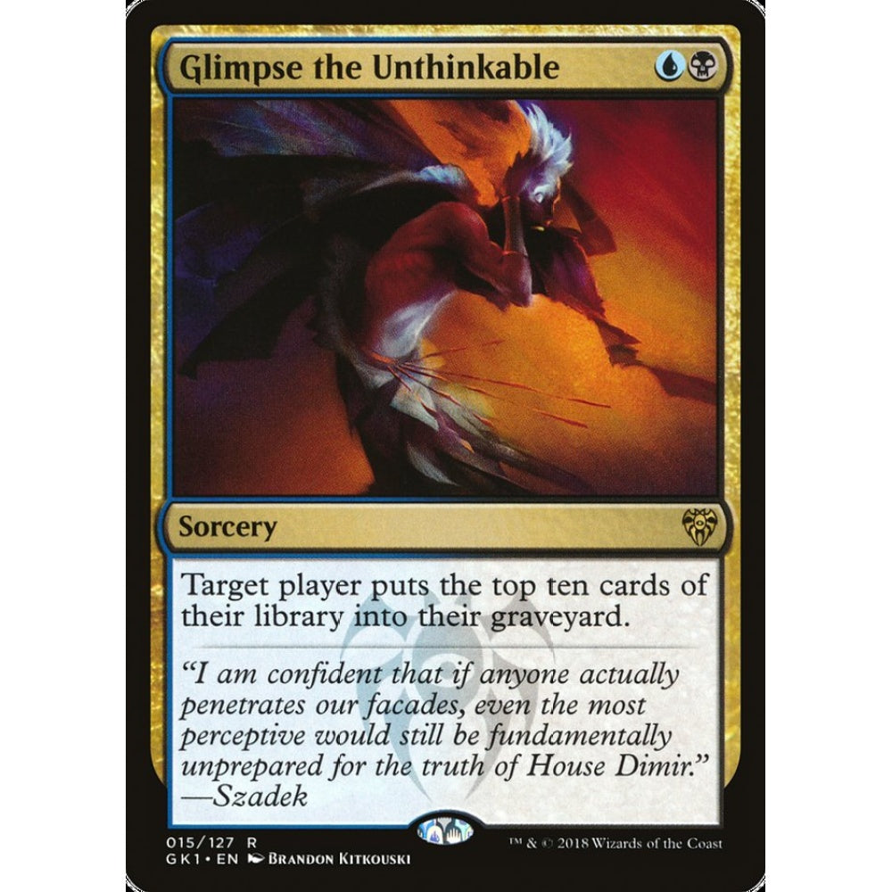 Glimpse the Unthinkable rare 15 Magic the Gathering GRN Guild Kit