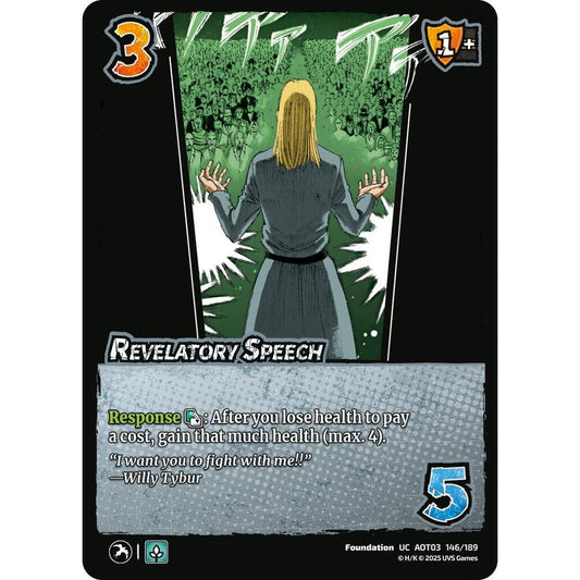 Revelatory Speech 146/189 AOT03 Universus Attack on Titan: Apocalypse Foundation UC