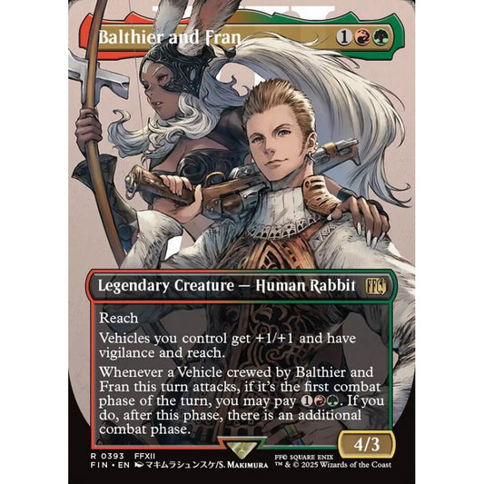 Balthier and Fran rare 393 Magic the Gathering Final Fantasy