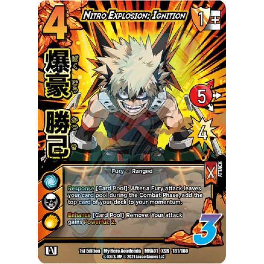 Nitro Explosion: Ignition, 181/180, XR, UniVersus, MHA01 My Hero Academia