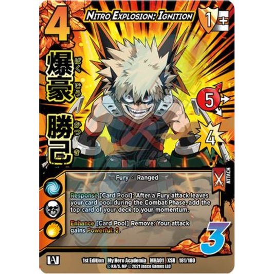 Nitro Explosion: Ignition, 181/180, XR, UniVersus, MHA01 My Hero Academia