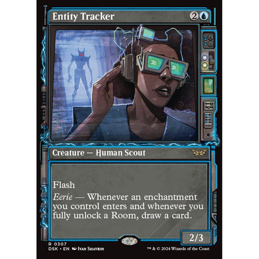 Entity Tracker, 307, rare, Magic: The Gathering, Duskmourn: House of Horror