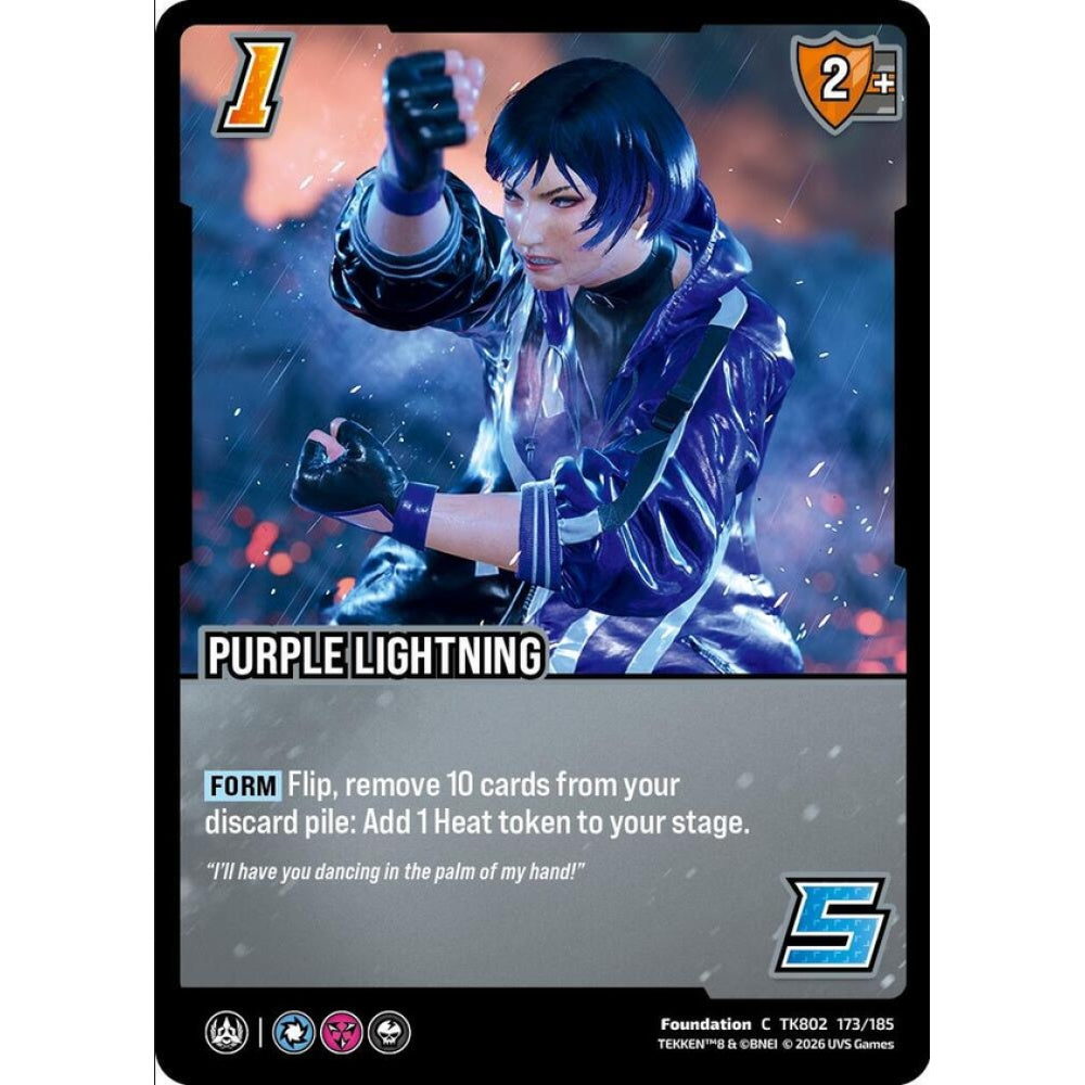Purple Lightning 173/185 TK802 Universus Tekken 8 Foundation C