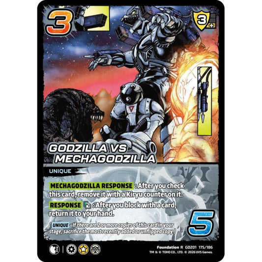 Godzilla vs Mechagodzilla GDZ01 175/186 GDZ01 Universus Godzilla: Reign of Kaiju Foundation R