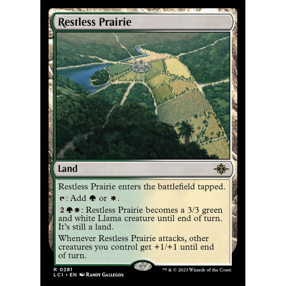 Restless Prairie rare 281 Magic the Gathering The Lost Caverns of Ixalan