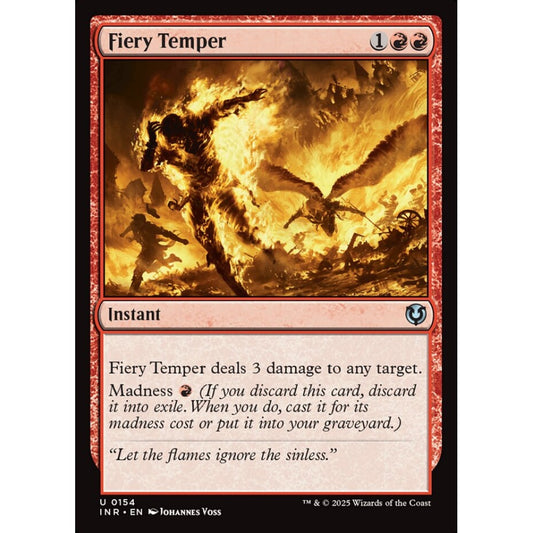 Fiery Temper, 154, uncommon, Magic: The Gathering, Innistrad Remastered