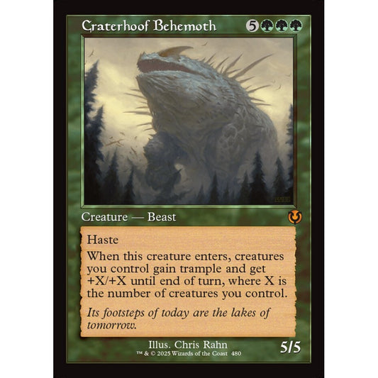 Craterhoof Behemoth, 480, mythic, Magic: The Gathering, Innistrad Remastered