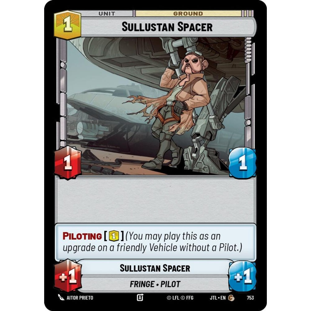 Sullustan Spacer, C, JTL 753) Foil, Star Wars Unlimited