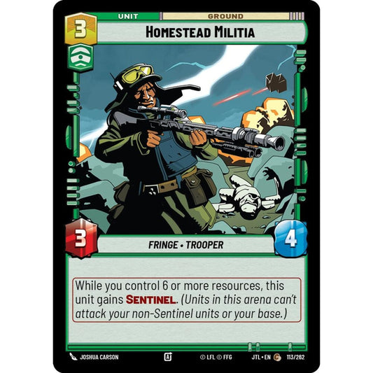 Homestead Militia, C, JTL 113), Star Wars Unlimited