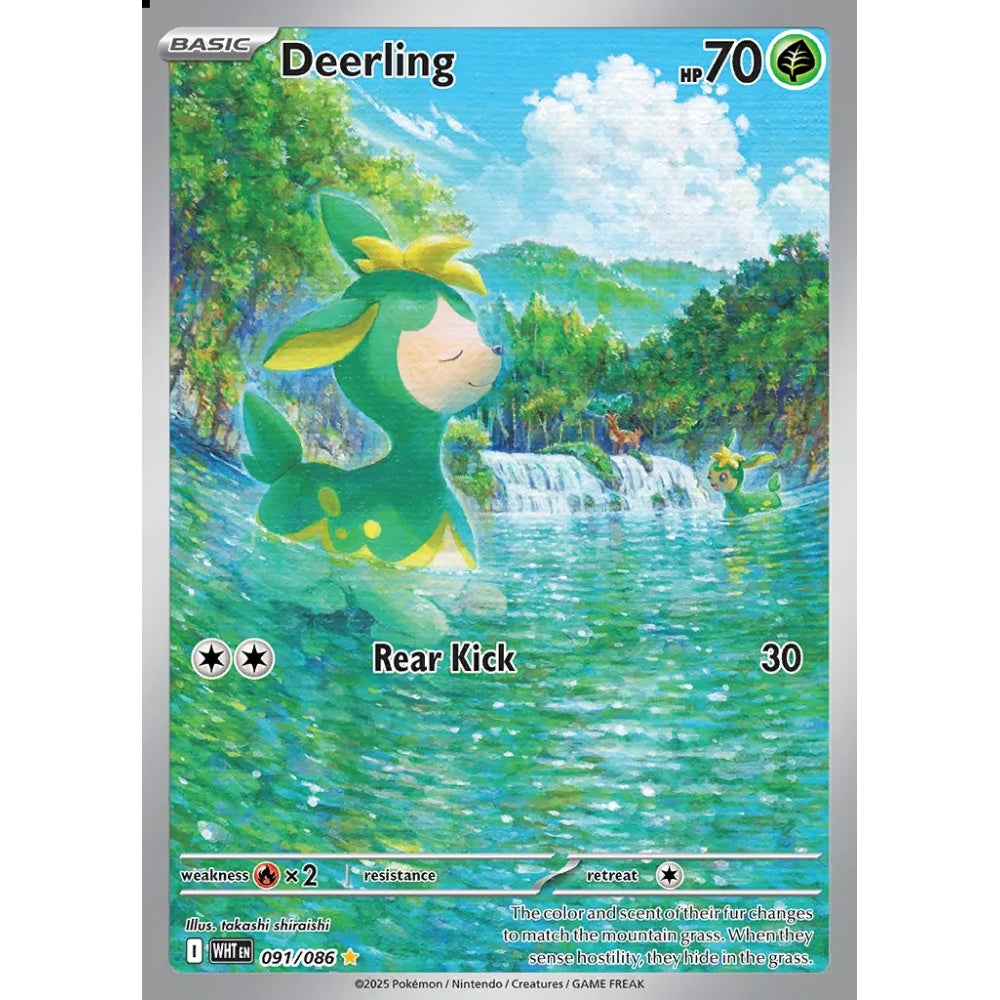 Deerling Illustration Rare 091/086 Pokemon Card Game White Flare