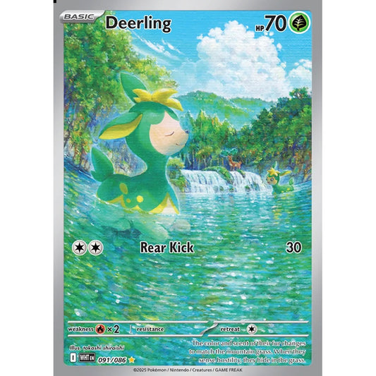 Deerling Illustration Rare 091/086 Pokemon Card Game White Flare
