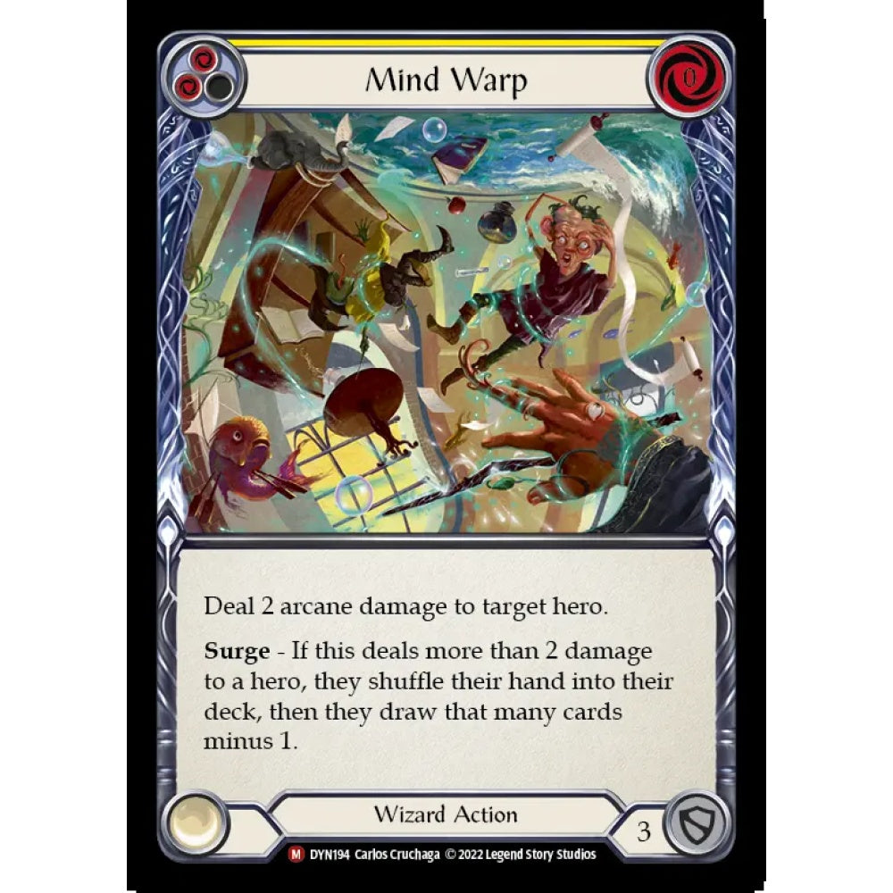 Mind Warp DYN194 Majestic Flesh & Blood Trading Card Game Dynasty in Regular Art