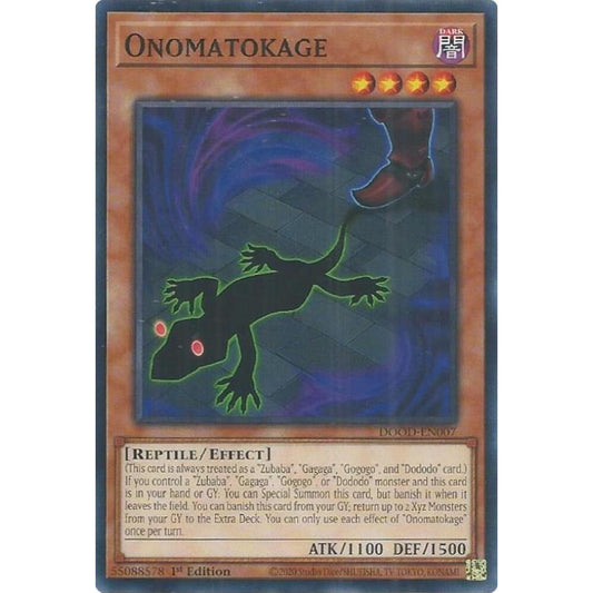 Onomatokage DOOD-EN007 Common Yu-Gi-Oh Doom of Dimensions