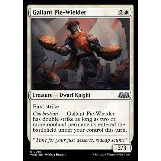 Gallant Pie-Wielder, uncommon, 15, Magic the Gathering, Wilds of Eldraine