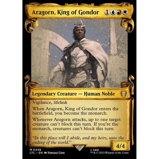 Aragorn, King of Gondor, mythic, 448, Magic the Gathering, Tales of Middle-earth Commander