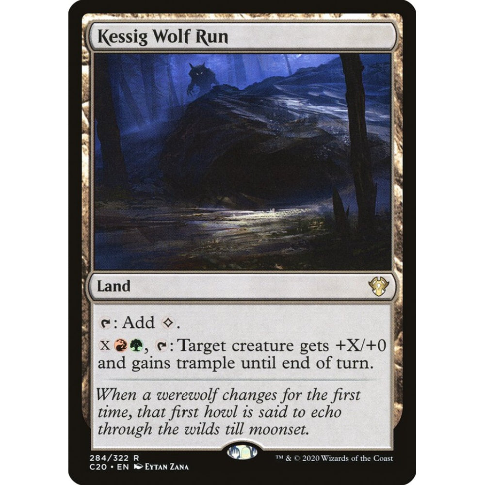 Kessig Wolf Run rare 284 Magic the Gathering Commander 2020
