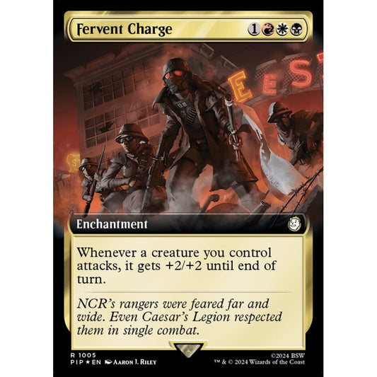 Fervent Charge rare 1005 Magic the Gathering Fallout