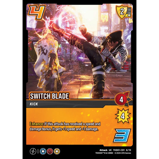 Switch Blade, 8/19, TK801-CD1, Universus, TEKKEN 8 Clash Decks, Attack, UC