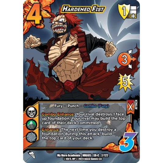 Hardened Fist, 2/122, XR-C, UniVersus, MHA05 Undaunted Raid