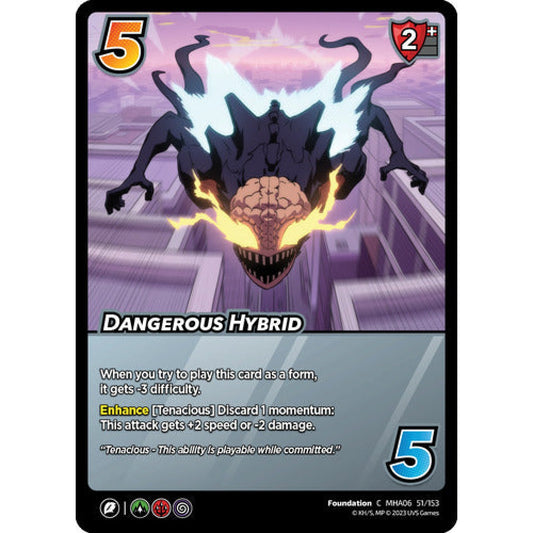 Dangerous Hybrid, 51/153, C, UniVersus, MHA06 Jet Burn