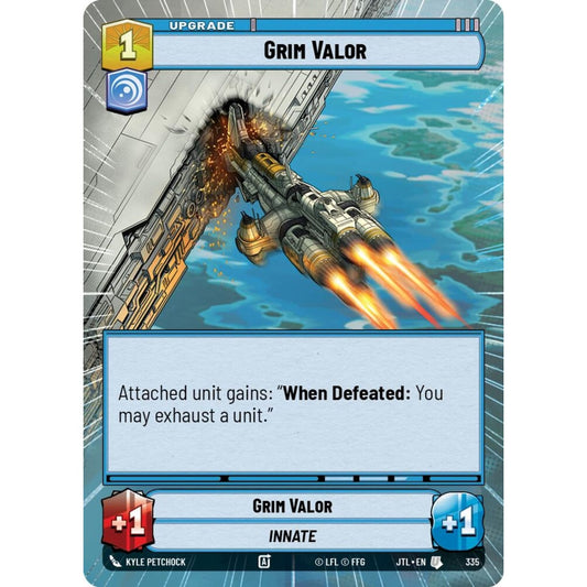 Grim Valor, U, JTL 335) Hyperspace, Star Wars Unlimited