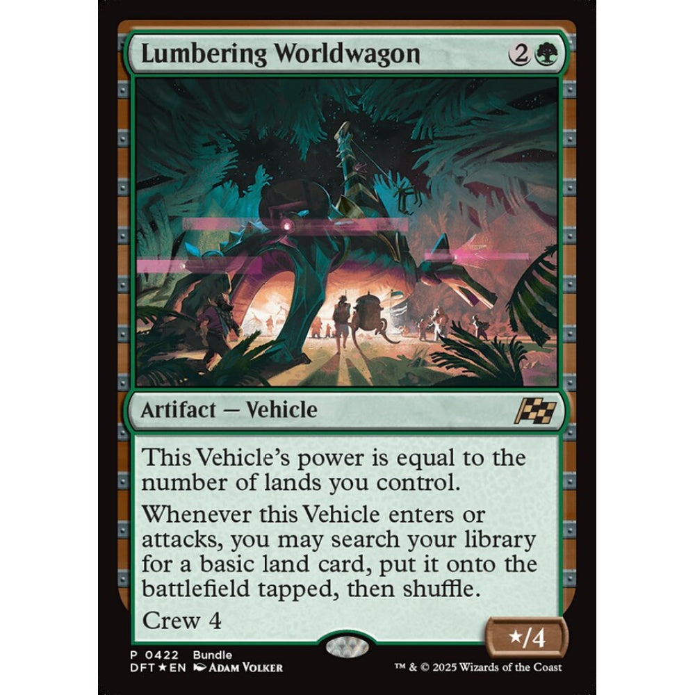 Lumbering Worldwagon, 422, rare, Magic: The Gathering, Aetherdrift