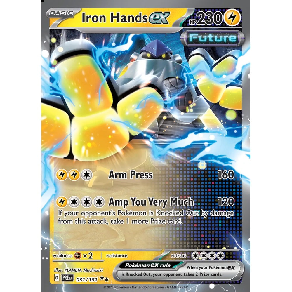 Iron Hands ex Double Rare 031/131 Pokemon Card Game Prismatic Evolutions