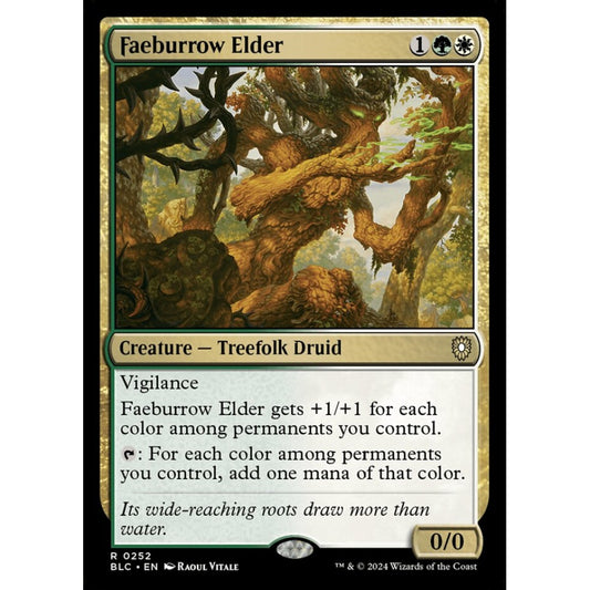 Faeburrow Elder, 252, rare, Magic: The Gathering, Bloomburrow