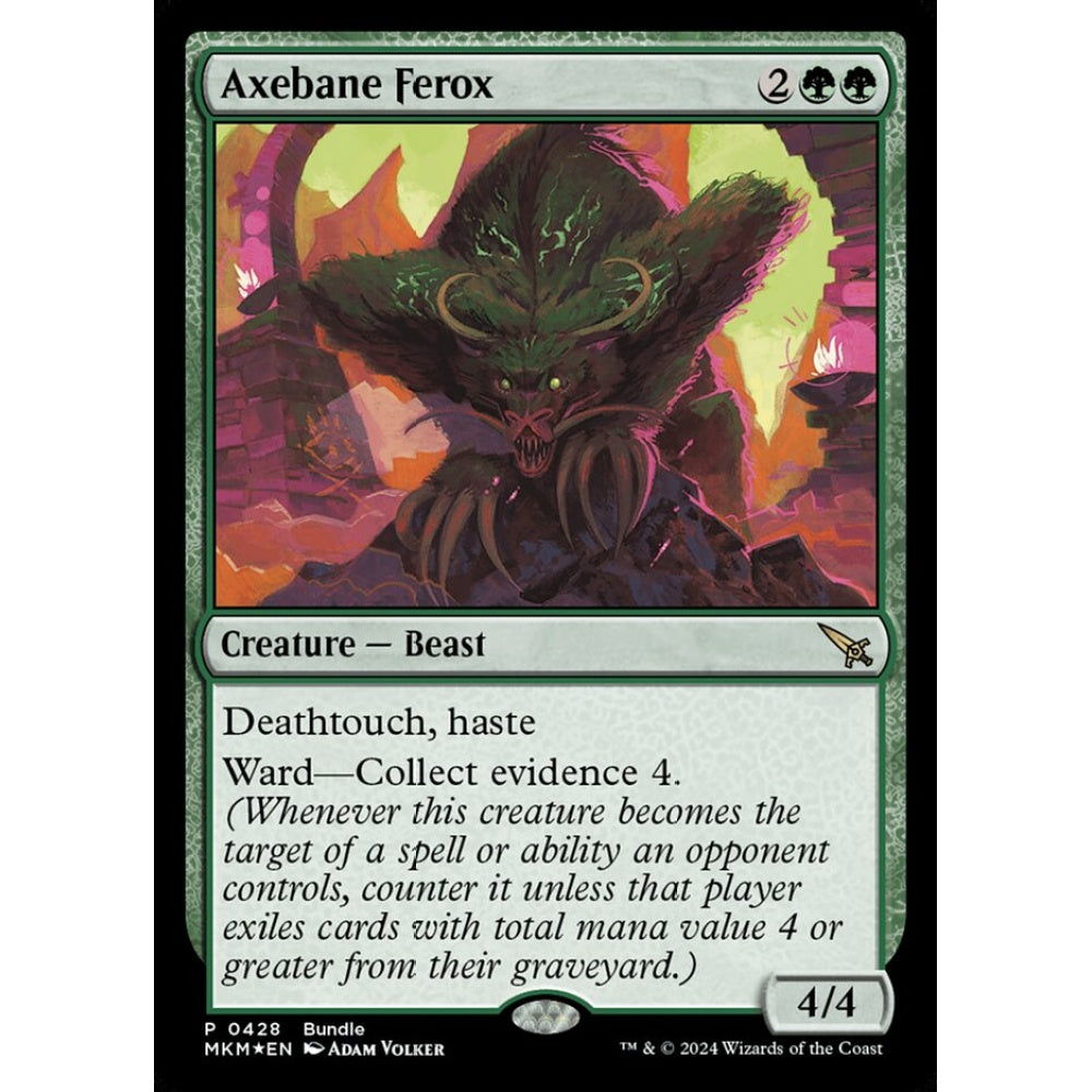 Axebane Ferox rare 428 Magic the Gathering Murders at Karlov Manor