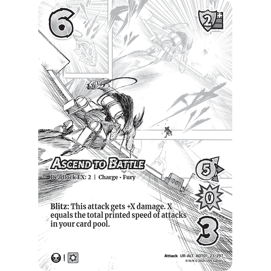 Ascend to Battle, 23/297, UR-ALT, UniVersus, Attack on Titan: Battle for Humanity