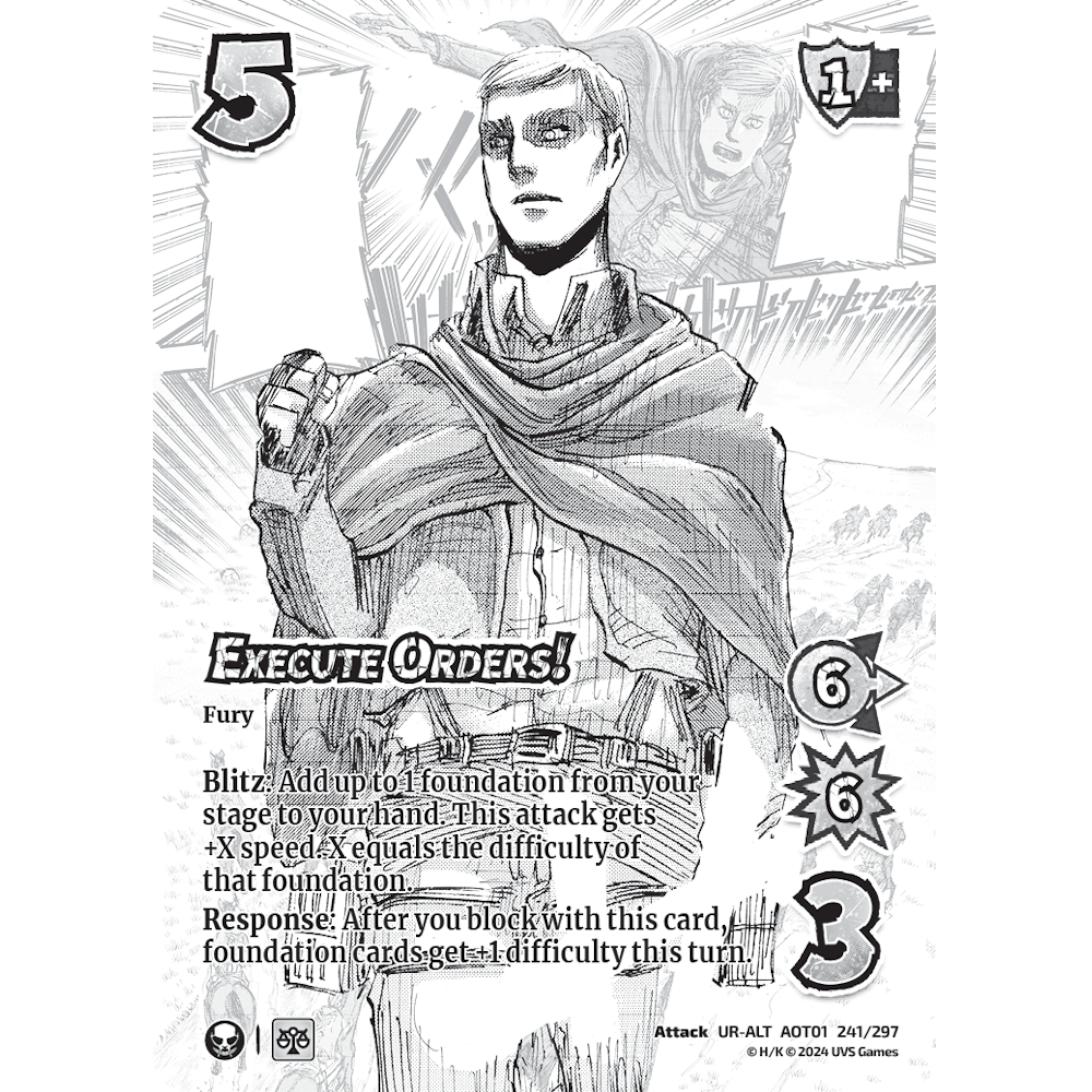 Execute Orders!, 241/297, UR-ALT, UniVersus, Attack on Titan: Battle for Humanity