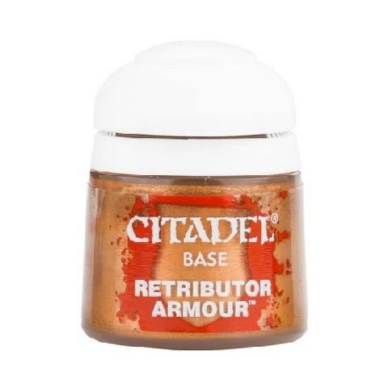 Jar of Citadel Retributor Armour paint on a white background