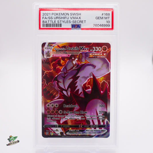 Single Strike Urshifu VMAX - 168 Battle Styles PSA 10 GEM MT
