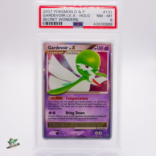 Gardevoir LV.X - 131 Secret Wonders PSA 8 NM - MT